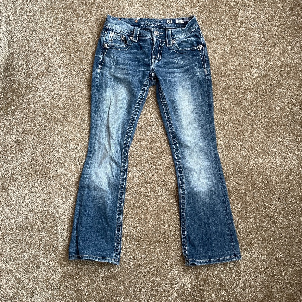 Miss Me Lace Distressed Jeans